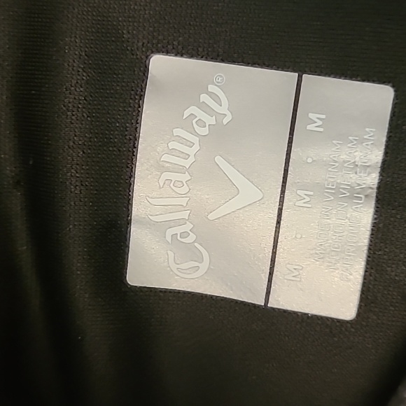 MENS CALLAWAY GREY AND BLACK GOLF ZIP PULLOVER SIZE MEDIUM - Picture 6 of 6